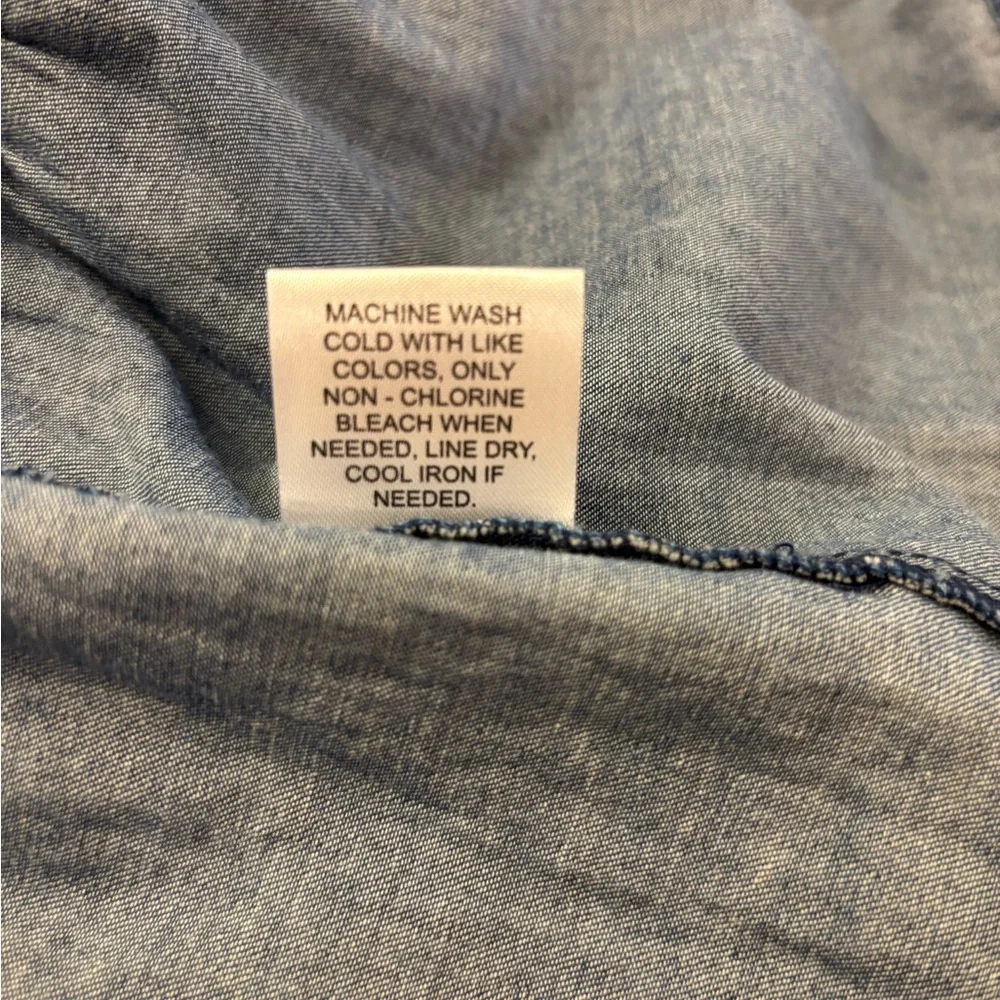 Linda Anderson Denim Blue Long Sleeve Dress - Picture 8 of 8